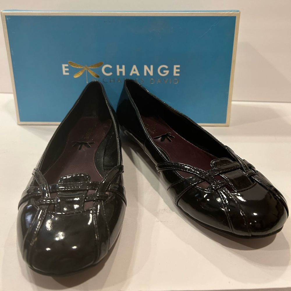 Exchange by Charles David Black Patent Women's Shoes - Size 6